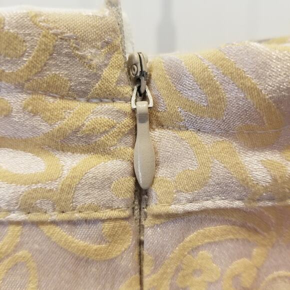 Yellow Swing Skirt Vintage Skirt Custom Belt Loops Zipper Size M - Picture 7 of 8